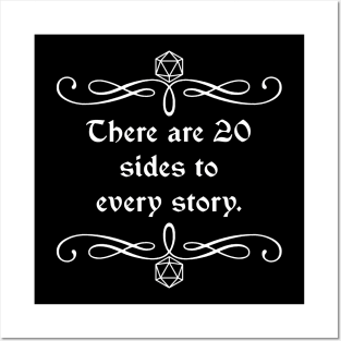 There are 20 Sides to Every Story. Posters and Art